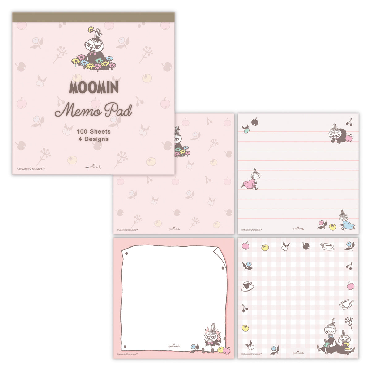 ムーミン Moomin valley’s day ピンク リトルミイ【メモパッド 4柄各25枚】 |日本ホールマークの文具・ステーショナリー