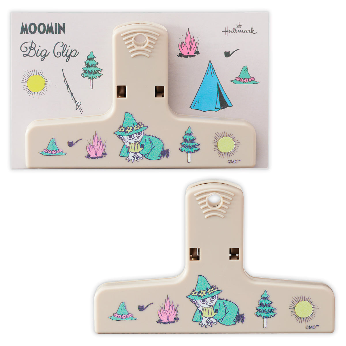 ムーミン Moomin valley’s day グレージュ スナフキン【ビッグクリップ】|日本ホールマークの文具・ステーショナリー