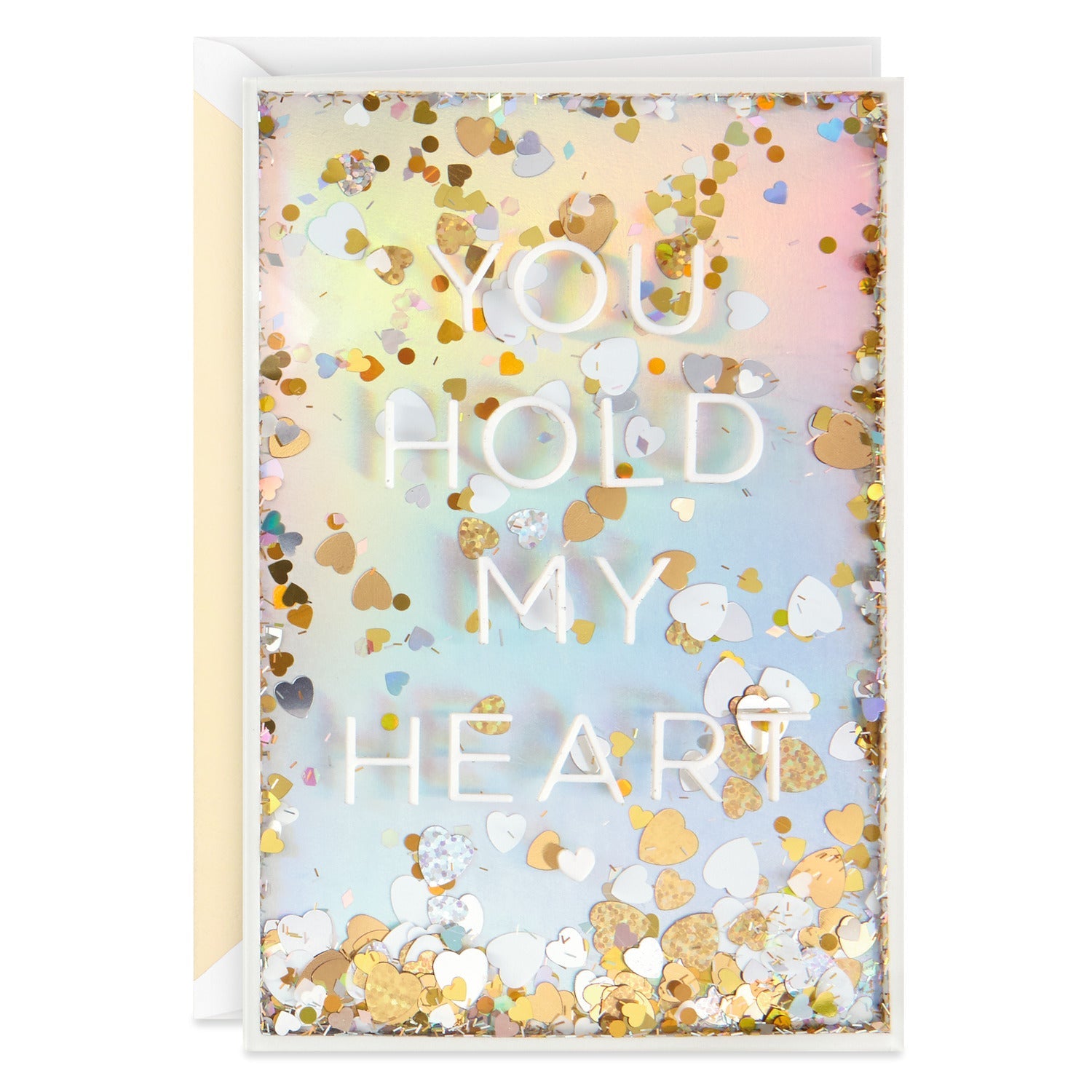 YOU HOLD MY HEART CONFETTI CARD【記念日お祝い/Signature】