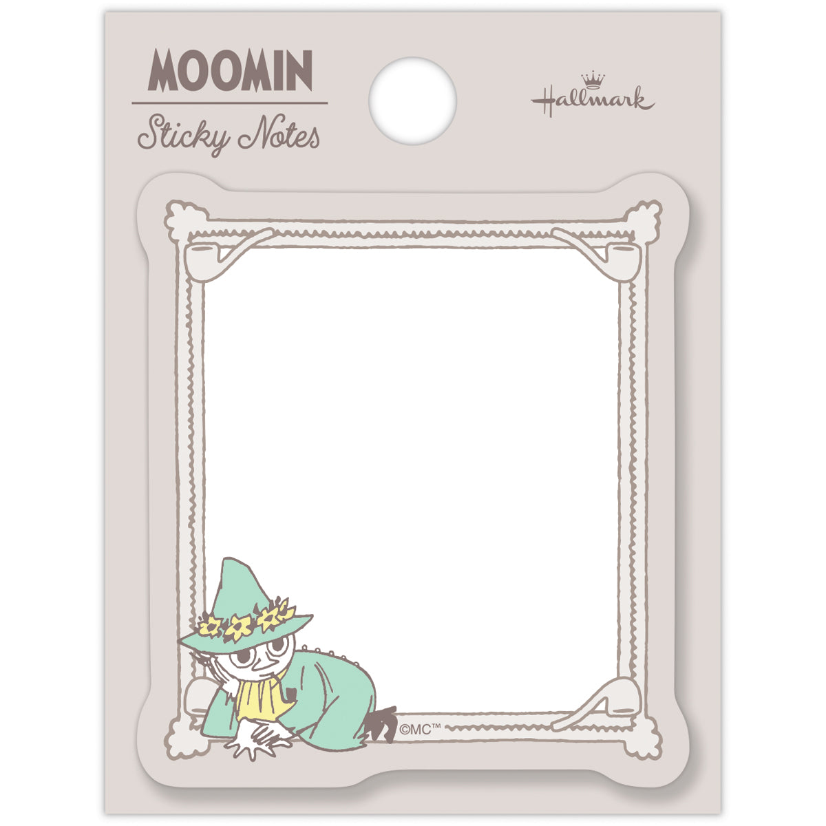 ムーミン Moomin valley’s day グレージュ スナフキン【ダイカット付箋｜1柄30枚】｜日本ホールマークの文具・ステーショナリー