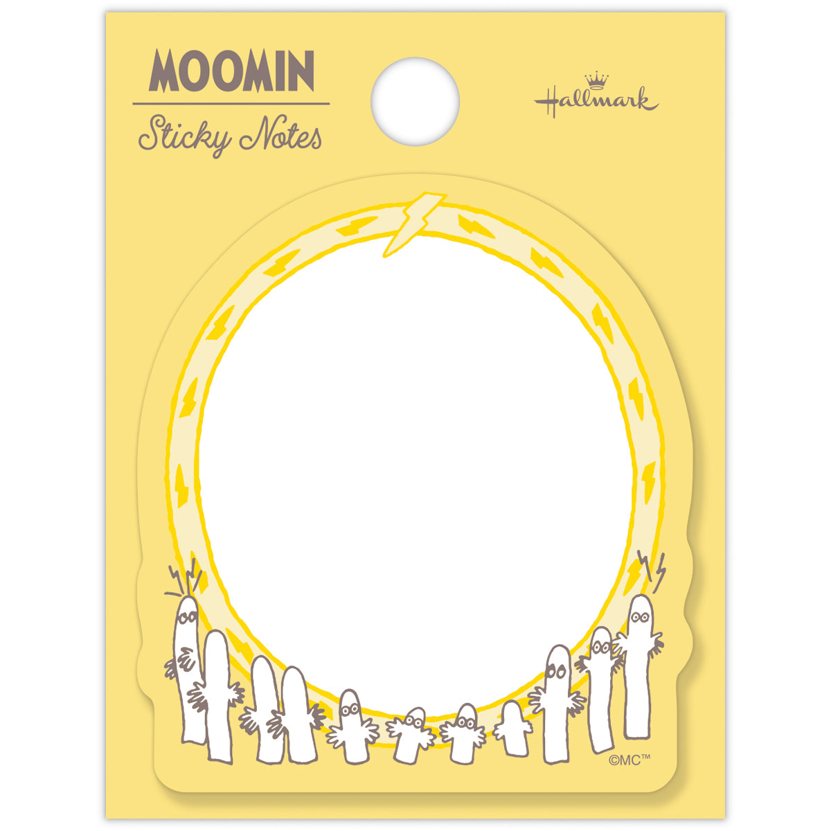 ムーミン Moomin valley’s day イエロー ニョロニョロ【ダイカット付箋｜1柄30枚】｜日本ホールマークの文具・ステーショナリー