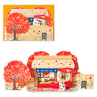 紅葉の茶屋【秋柄立体カード】