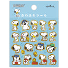 スヌーピー フロッキー加工 ふわふわシール ふわふわスヌーピー