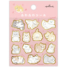 フロッキー加工 ふわふわシール ふわふわねこ
