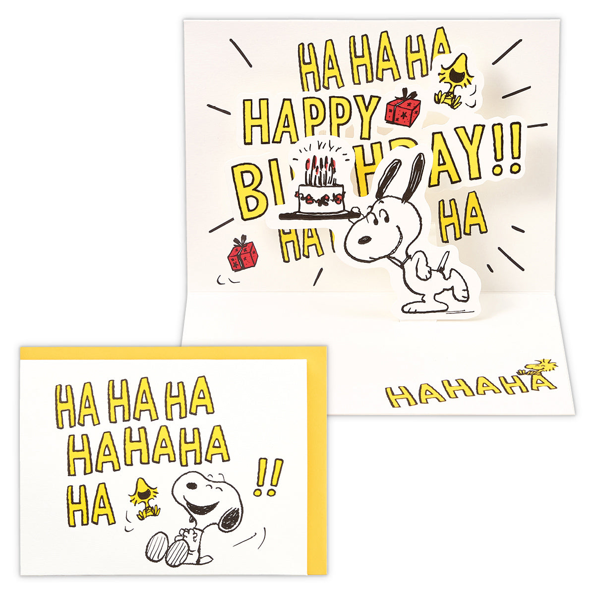 スヌーピー ＨＡＨＡＨＡハッピー【誕生お祝い／立体カード】