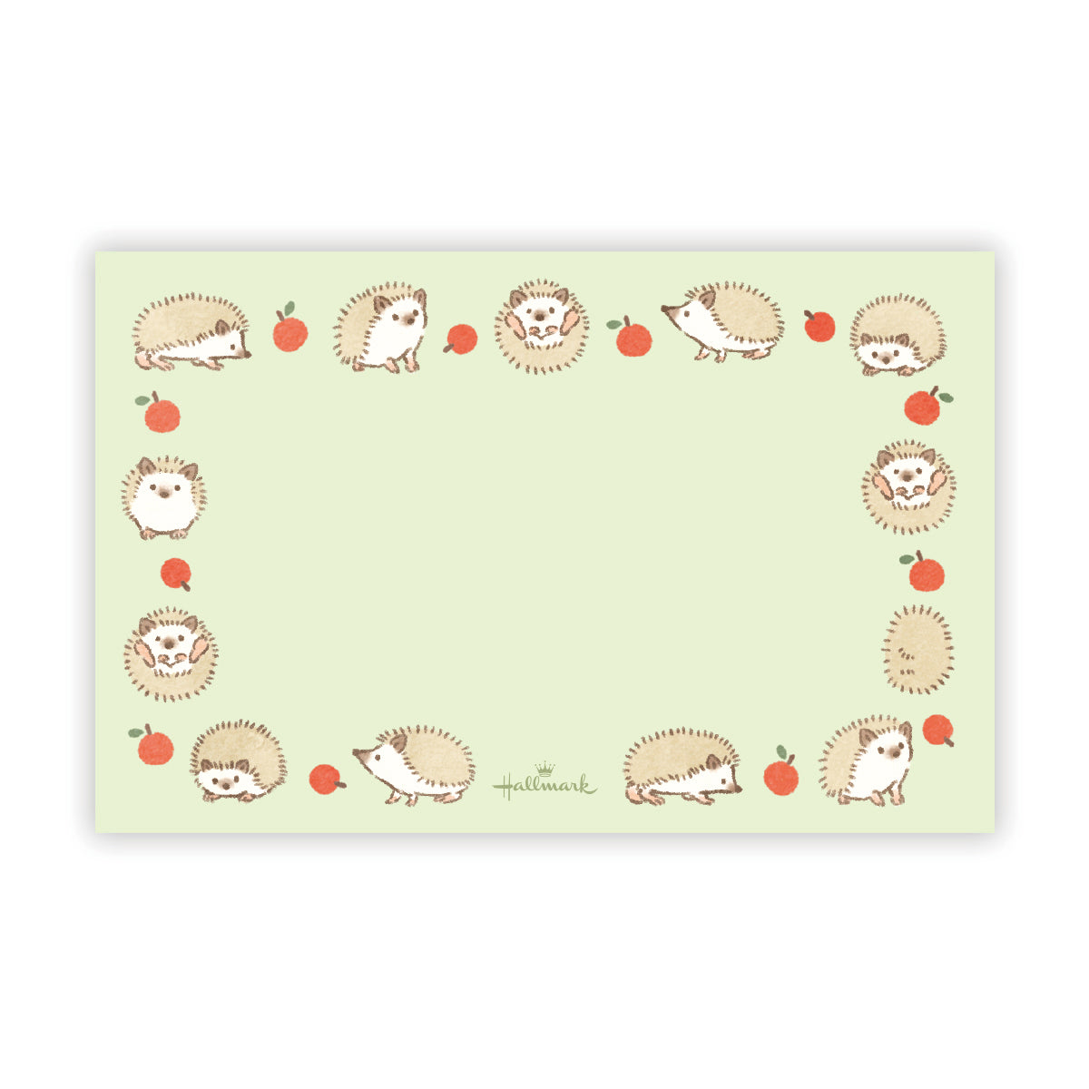 囲みハリネズミII【ミニメッセージカード】