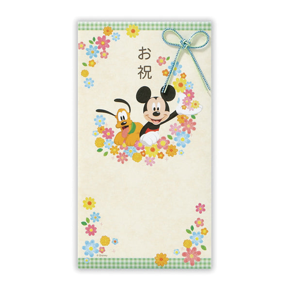 ディズニー　お祝ミッキー花飾りII【御祝 / たとう】